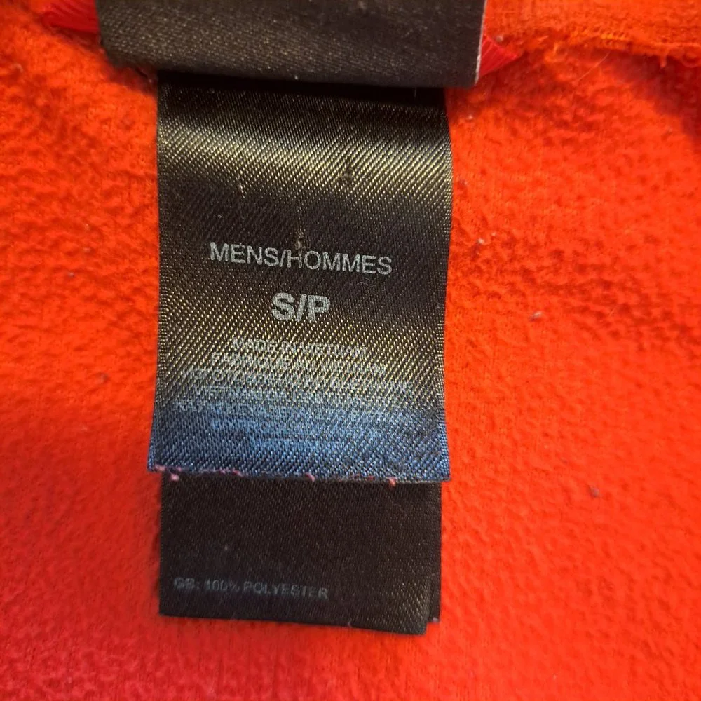 The North Face Red Quarter Zip Fleece Pullover Size Small